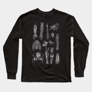 Vintage human anatomy pattern Long Sleeve T-Shirt